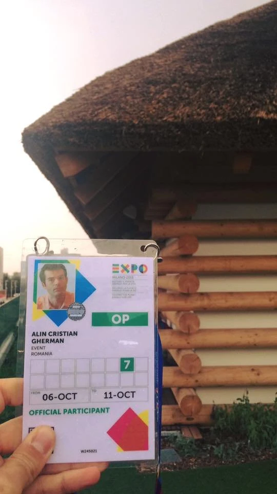 EXPO Milano 2015 official participant badge Alin Gherman