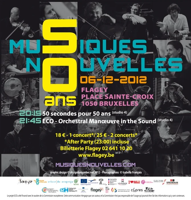 Musiques Nouvelles 50 ans Flagey poster