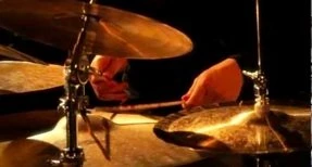 Purple ritual — cymbals close-up